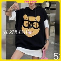 Áo Khoác Không Tay Có Mũ Trùm Đầu Phong Cách Thời Trang Phương Tây