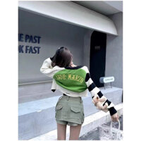 Áo khoác len 13DMZ cardigan xanh lá
