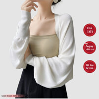 Áo khoác len Cadigan HUNALY mỏng bigsize dệt kim dài tay áo len croptop dáng cánh dơi phom rộng che khuyết điểm N252