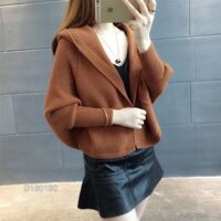 Áo khoác len cánh dơi có nón loại cao cấp