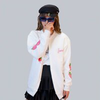 Áo khoác len, cardigan nữ, áo cardigan nữ bán chạy, áo cardigan nam nữ, áo cardigan đẹp, cardigan nữ dễ thương - Trắng - FreeSize