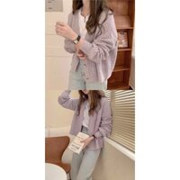 Áo khoác len cardigan nữ đơn giản thanh lịch