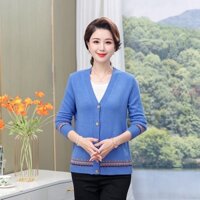 Áo khoác len cardigan nữ trung niên cho bà cho mẹ