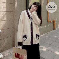 Áo Khoác Len Cardigan Nữ Túi Gấu Nàng Len