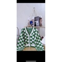 áo khoác len caro sọc