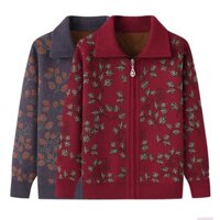 Áo khoác len dày cho nữ trung niên và người già mẫu đẹp nhất thu đông 2022