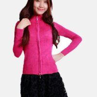 Áo khoác len dây kéo