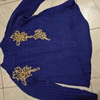 Áo khoác len đính đá cao cấp