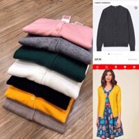 Áo khoác len lông cừu cổ tim uni xuất khẩu