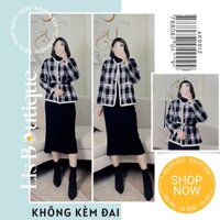 Áo khoác len lông thỏ , cardigan lông thỏ , áo len Quảng Châu phong cách dạ tweed Hàn Quốc  - AK0012 - Lis Boutique