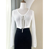 Áo khoác len mỏng khoác ngoài