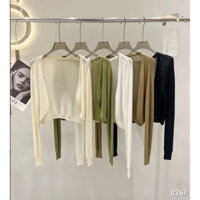 Áo khoác len mỏng khoác ngoài