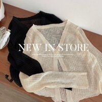 Áo Khoác Len Mỏng Mùa Hè (Hàng Loại 1) Áo Cadigan Khoác Nhẹ Nữ Tính phong cách Đơn giản