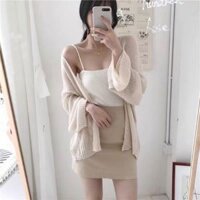 Áo khoác len mỏng_Áo len cardigan mỏng