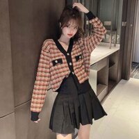 Áo khoác len nữ trẻ trung phong cách Retro LEK212(Đỏ)                          - 24923747                                                       Yêu thích