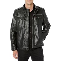 Áo Khoác Levi's Chính Hãng - Faux Leather Aviator Bomber Jacket - Màu đen | JapanSport LM2RU457-blk