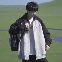 Áo Khoác Local Brand Jacket Hoodie Zip Nỉ Nam Nữ "RAGLAN MISTer Unisex Form Rộng fammilyshop