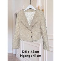 ÁO KHOÁC LÔNG 2HAND THỜI TRANG (số đo trên ảnh )