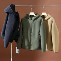 Áo Khoác Lông Basic Có Mũ Nam-Nữ Hàng QC OD