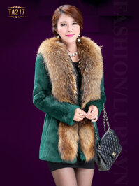 Áo khoác lông chồn HQ cao cấp TA217