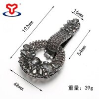 Áo khoác lông chồn mới, hợp kim, đơn giản, đa năng, nút mỏ vịt, trang trí quần áo, bán buôn