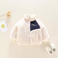 Áo Khoác Lông Cừu Cho Bé Trai Bé Gái Chất Nỉ Bông Dày Dặn, Áo Khoác Mùa Đông Cho Bé Từ 9-27kg