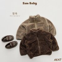 Áo Khoác Lông Cừu Cổ Cao Giữ Ấm Mùa Đông Cho Bé-Sam Baby-AK47