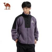 Áo khoác lông cừu cổ đứng dày dặn CAMEL CROWN dành cho nam Áo khoác lông cừu chống tĩnh điện