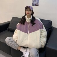 Áo Khoác Lông Cừu Nam Nữ Phong Cách Hàn Quốc