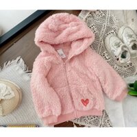 Áo khoác lông cừu tai gấu dành cho bé C&A 1 - 3 tuổi