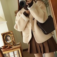 Áo khoác lông dạ ép AK27