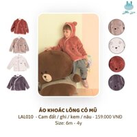 Áo khoác lông Little LOVE cho bé