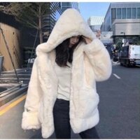 Áo Khoác Lông Mượt Có Mũ Form Dáng Rộng Uniex Nam Nữ Dày Dặn Phong Cách Thời Trang Hàn Quốc Cực Hottrend 2023