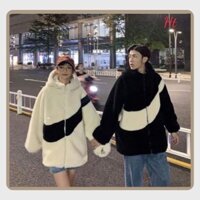 Áo khoác lông Nam Nữ, 2 Lớp siêu ấm Thời Trang Mùa Đông, Lông cừu cao cấp-K1-Hot trend 2023