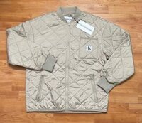 Áo Khoác Lông Vũ Calvin Klein Siêu Nhẹ Siêu Ấm Trần Trám Màu Vàng Cát