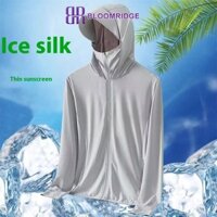 Áo khoác lụa băng nhẹ mùa hè cho nam, quần áo chống nắng toàn tay