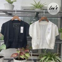 Áo khoác lửng ren mỏng khoác nhẹ tay ngắn trám Nàng Len