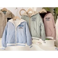 Áo khoác mặc 2 mặt có lót lông xuất Nhật - BAO ĐẸP, BAO ẤM