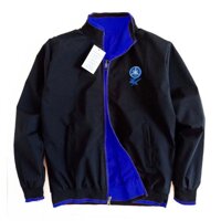 ÁO KHOÁC MẶC 2 MẶT vải dù có túi, áo khoác gió, áo khoác nam , áo khoác đôi, áo khoác cặp - Xanh L<70kgquà