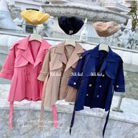 Áo khoác măng tô cho bé gái 10/34kg