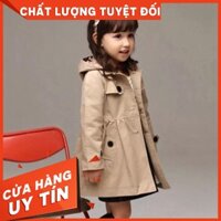 Áo khoác măng tô cho bé gái