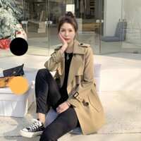 Áo khoác măng tô dáng ngắn nữ mùa thu thời trang mới phiên bản Hàn Quốc trẻ trung năng động - Lulu fashion