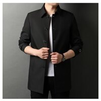 Áo khoác măng tô nam cổ đức trẻ trung công sở NMT54