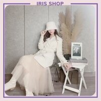 Áo khoác măng tô nữ dáng ngắn đẹp Iris shop AMT01