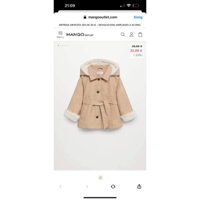 Áo khoác mango cho bé gái siêu xinh