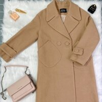 Áo khoác măngtô dạ ép lông cừu