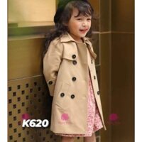 Áo khoác manto bé gái màu bee Myla Kids áo khoác kaki chống nước cho bé 1-2-3-4-5-6-7-8-9-10 tuổi kèm ảnh thật shop chụp