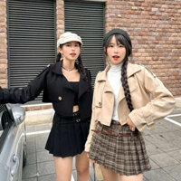 Áo khoác Manto dáng croptop HAI LỚP - SHANGI MANTO  (+10% phí sàn) (T-Ju thiết kế)