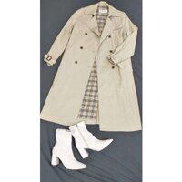 Áo Khoác Manto Kaki Dáng Dài Hàng Đẹp Ảnh Thật (Do Shop Tự Chụp ) Form Dài Free Size