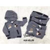 Áo khoác Mickey ghi xám